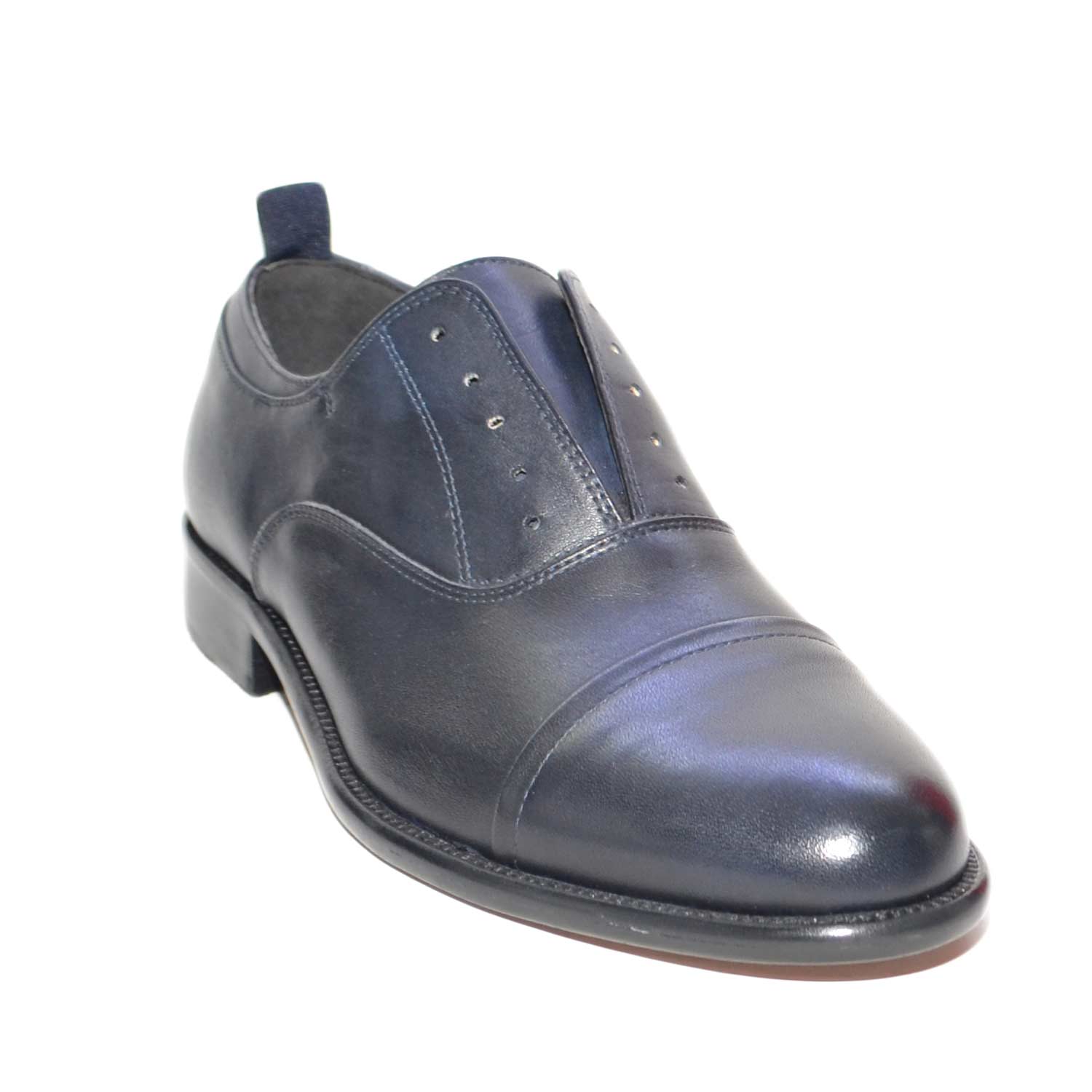 Scarpe Slip-on Uomo Senza Lacci Marc Joseph New York, Stile Classico Formale, Nero PU, Taglia 45 EU, Antiscivolo Con Soletta Rimovibile