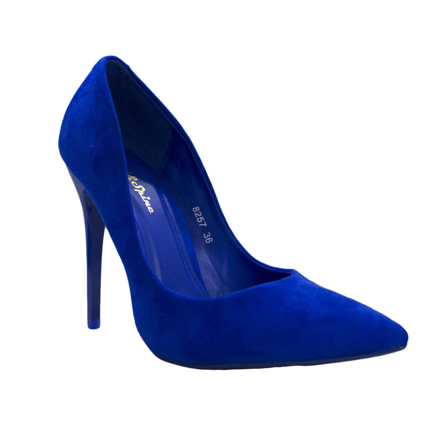 scarpe donna art 8257 tacco spillo blu camoscio tacco lucido moda tendenza  donna d�collet� Malu Shoes | MaluShoes