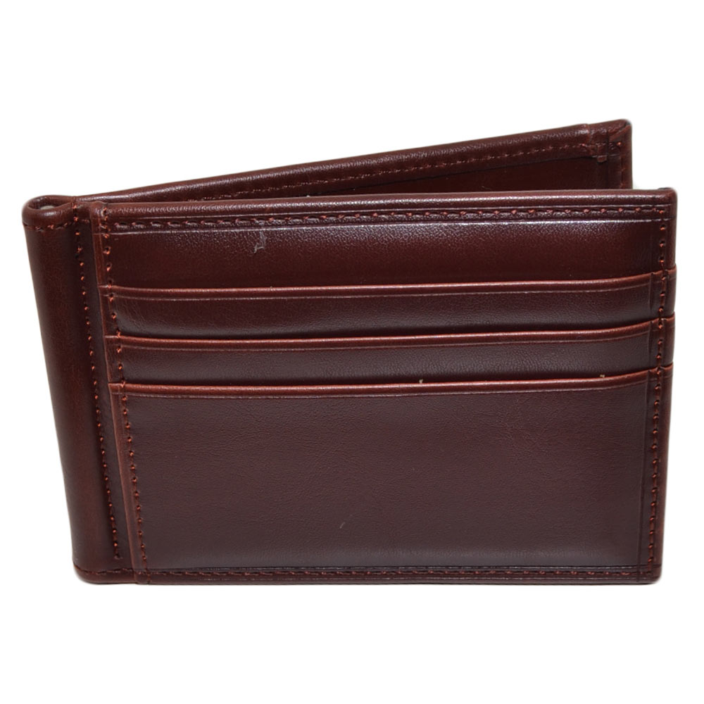 PORTAFOGLIO UOMO WALLET IN VERA PELLE BORDEAUX CON PORTACARTE E PORTAMONETE DUREVOLE MODA 