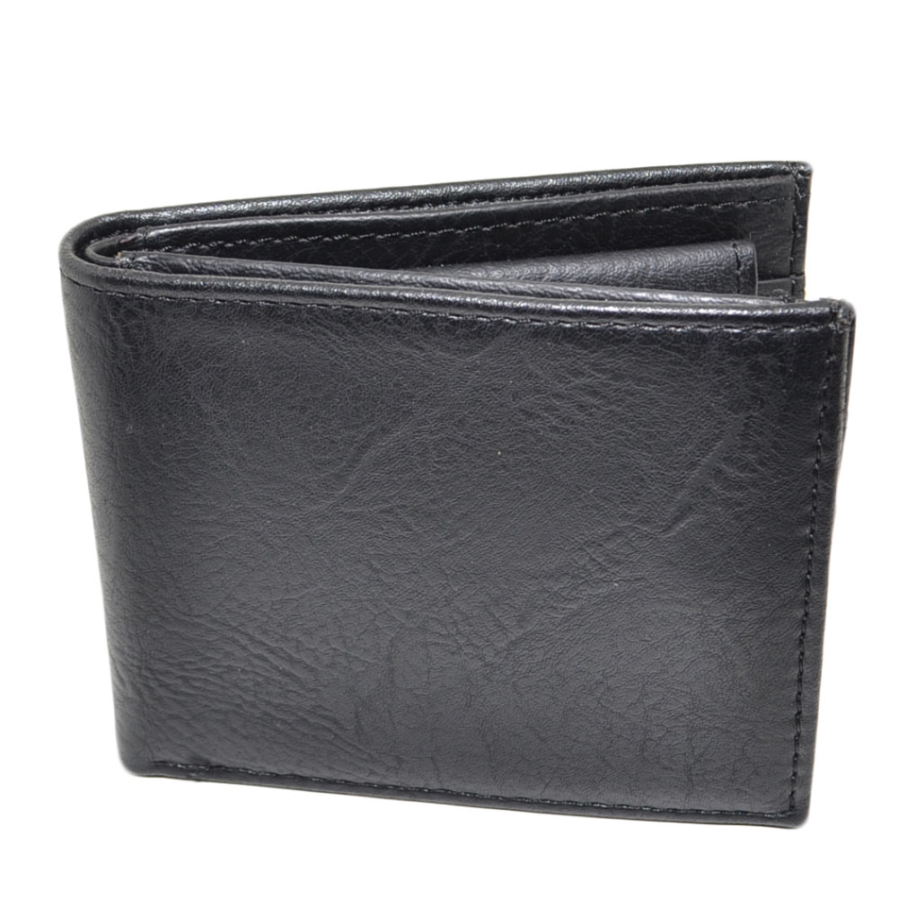 PORTAFOGLIO UOMO WALLET IN VERA PELLE MARRONE CON PORTACARTE E PORTAMONETE DUREVOLE MODA .