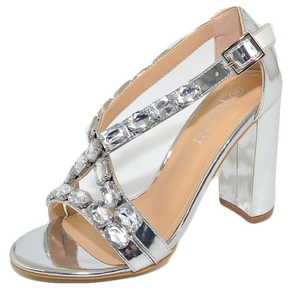 Sandali Donna Con Tacco Basso - Sandaletti Eleganti Bohemia Punta Aperta - Leggeri E Antiscivolo - Per Mare E Sposa - Foto 12