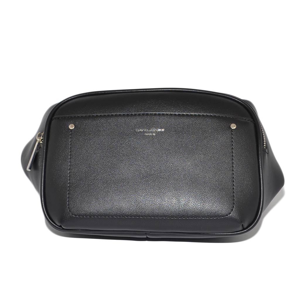 David Jones Zaino uomo nero marsupio a tracolla con 2 scompartimenti piu' zip regolabile comodo borsa casual porta tutto