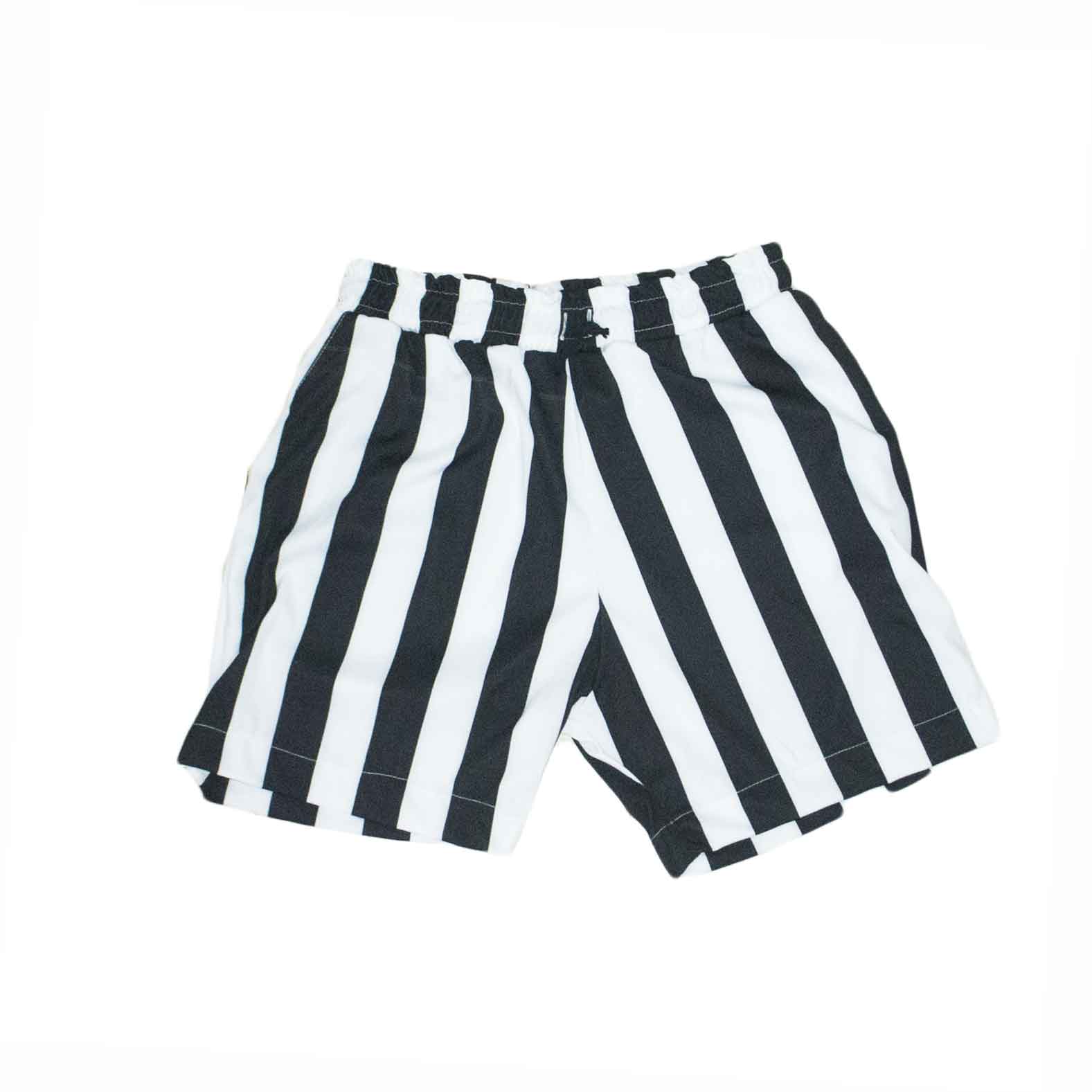 Uomo Shorts acy righe doppie nero bianco moda
