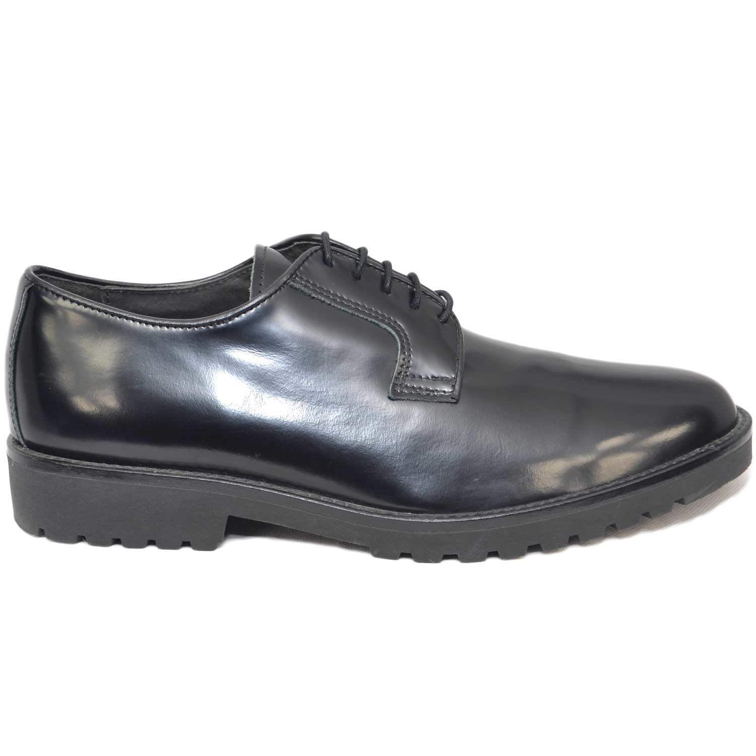 scarpe inglese stringate uomo nero black stringhe punta tonda fondo antiscivolo made in italy moda giovanile