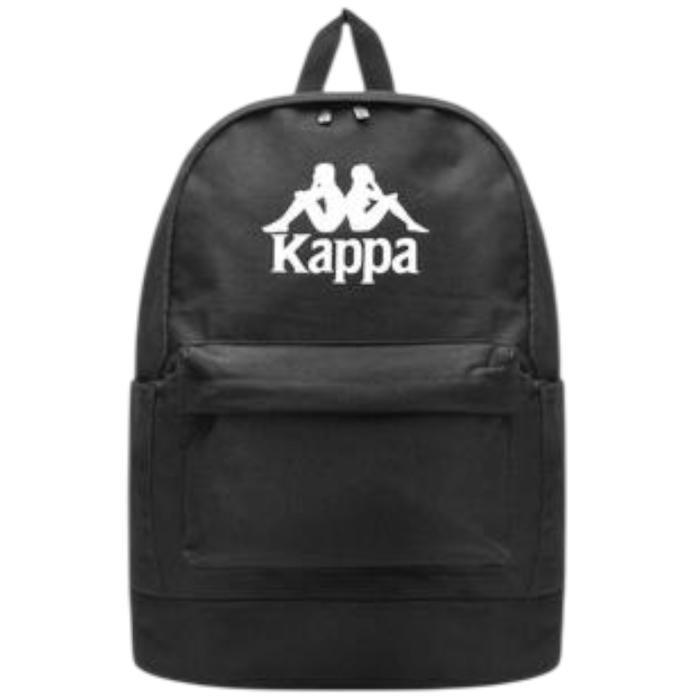 zaietto kappa nero con logo bianco.