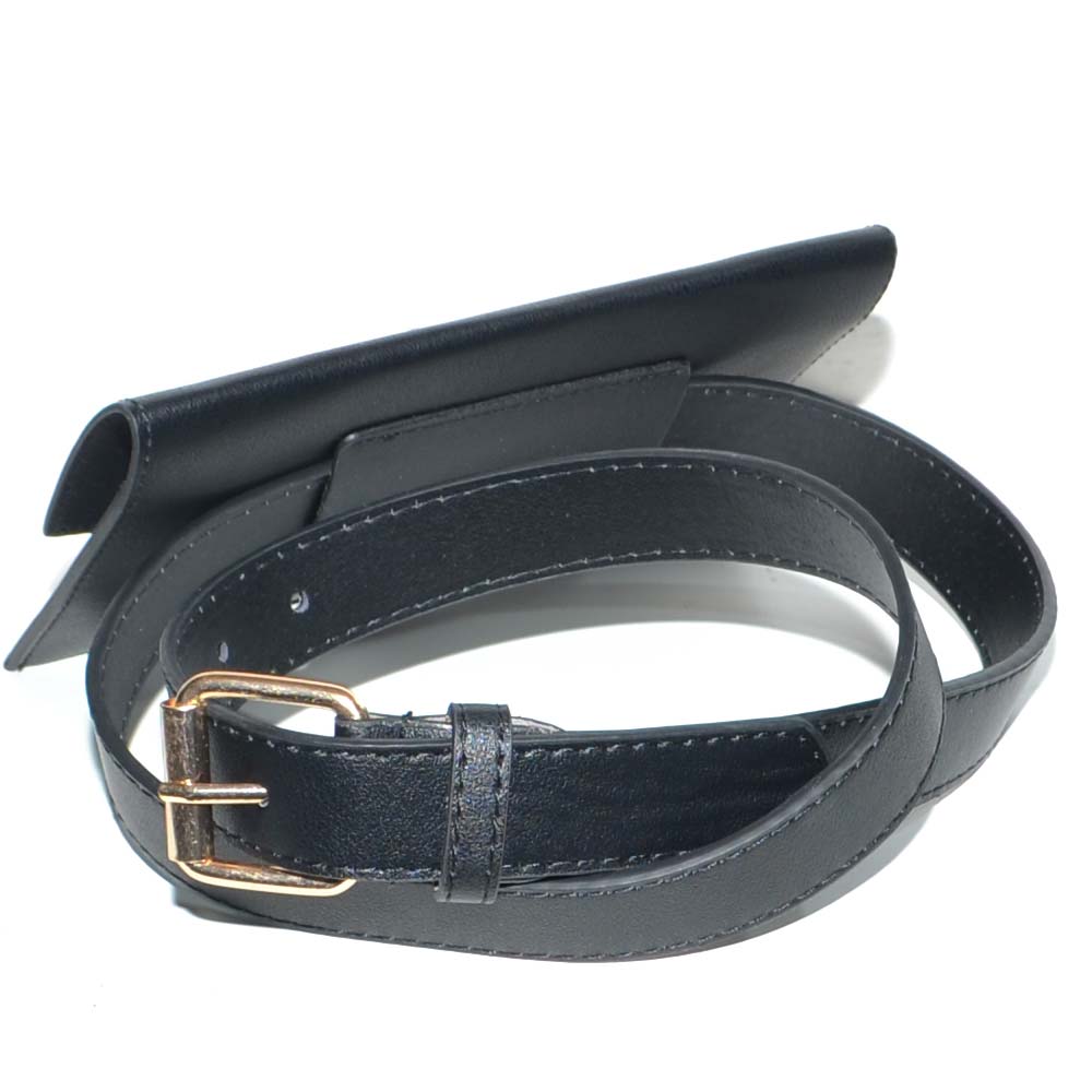 Ceinture Élastique Avec Crochet - Eco-cuir Blanc - Taille M/L - Occasion Très Bon État