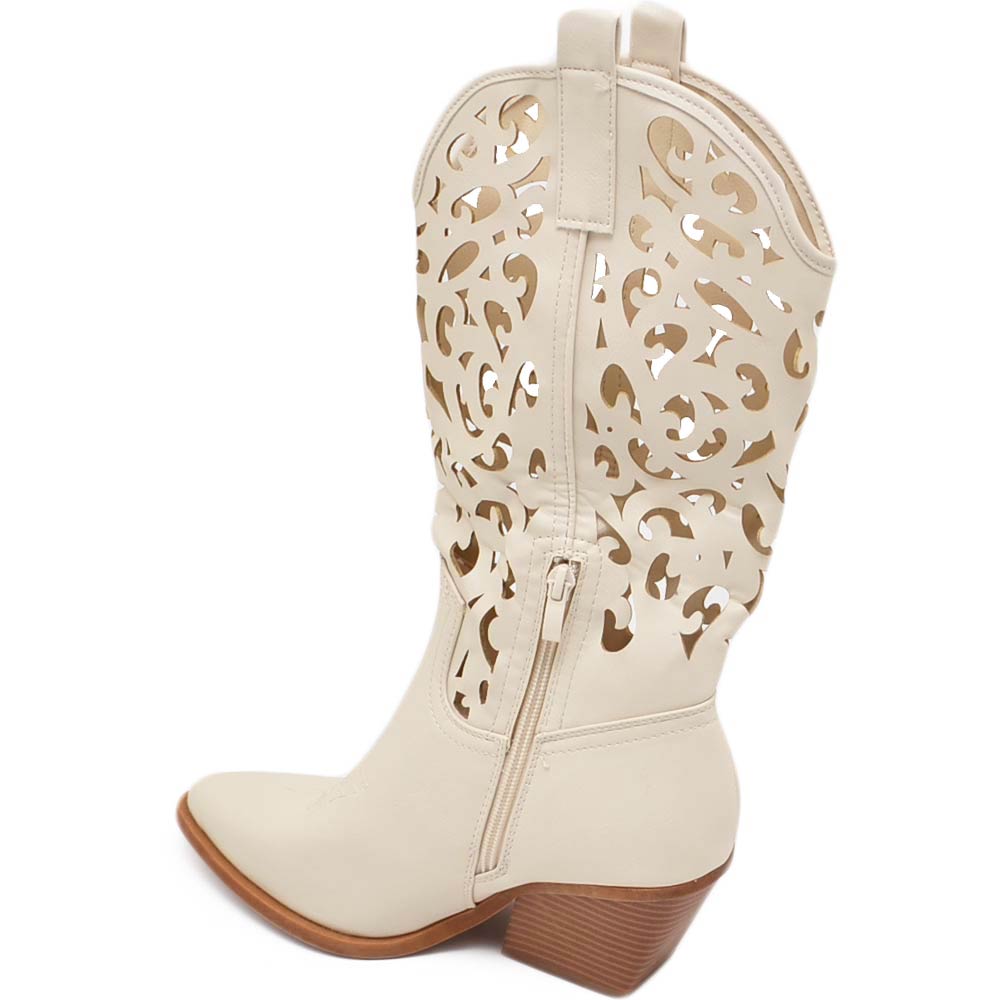 Stivali Cowboy Donna DREAM PAIRS - Stivaletti Western In Pelle Sintetica - Foto 7