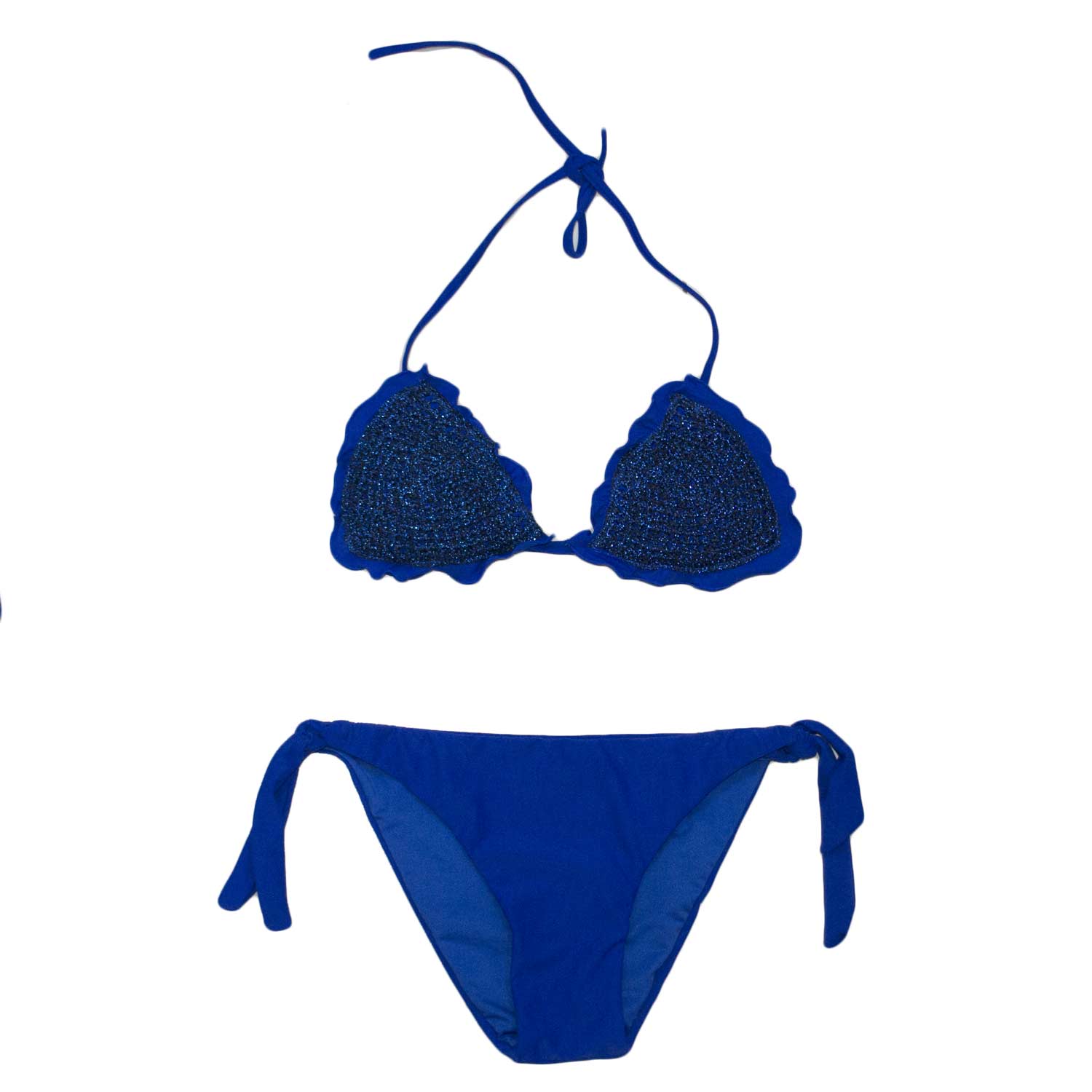 Costume accessori donna art:cs010065 estivo summer fantasia blu cobalto made in italy