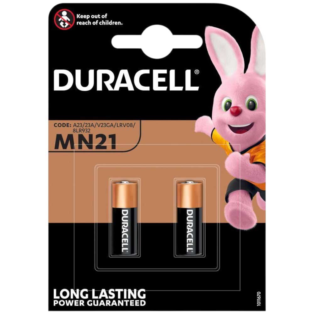 Duracell MN21 Un Blister Da 2 batterie 2 Pile code A23 23A V23GA LRV08 8LR932 long lasting power guaranteed.