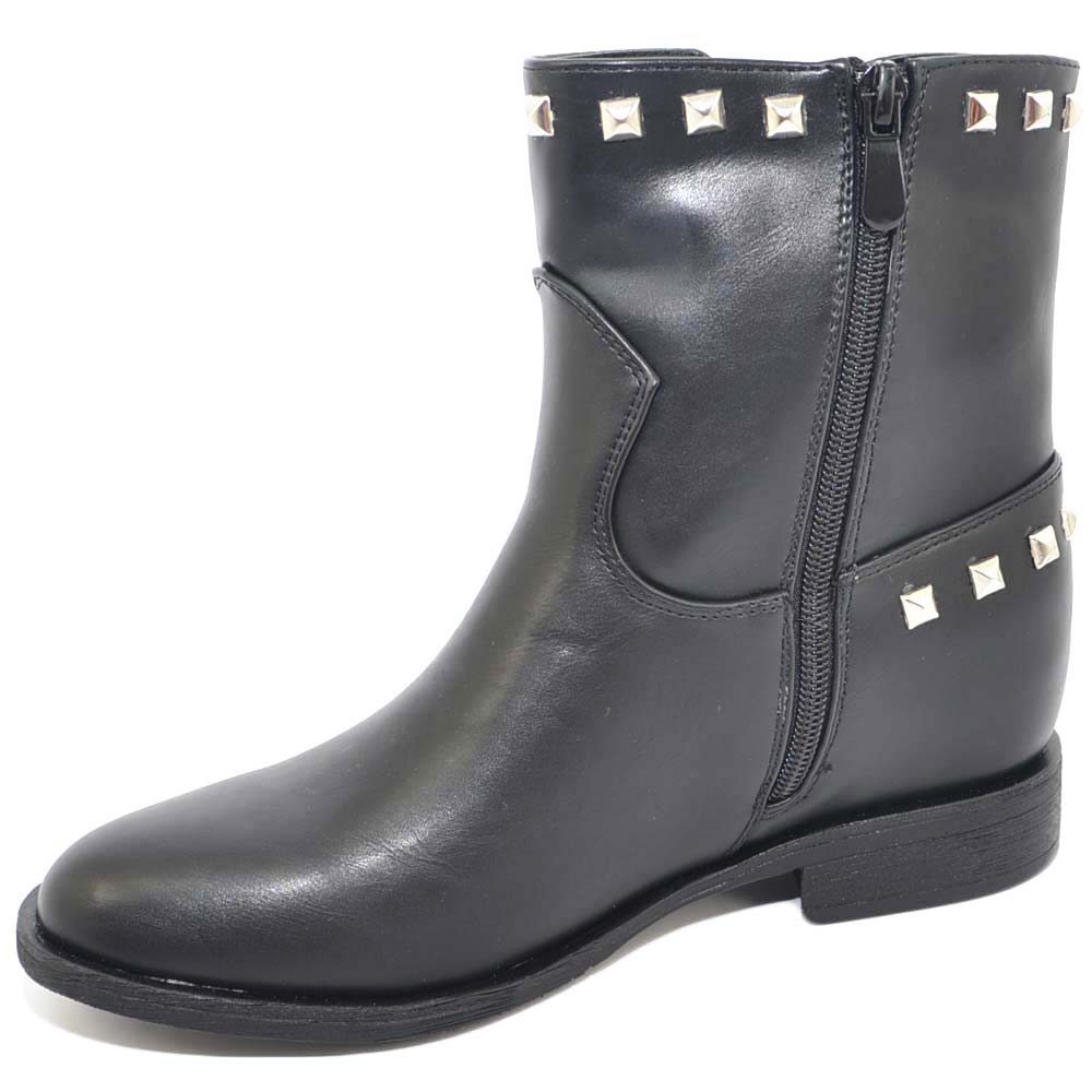 Stivaletti Donna WOFANLULY Con Frangia E Zip Laterale - Punta Rotonda, Tacco Basso, Colori Nero/Beige/Marrone