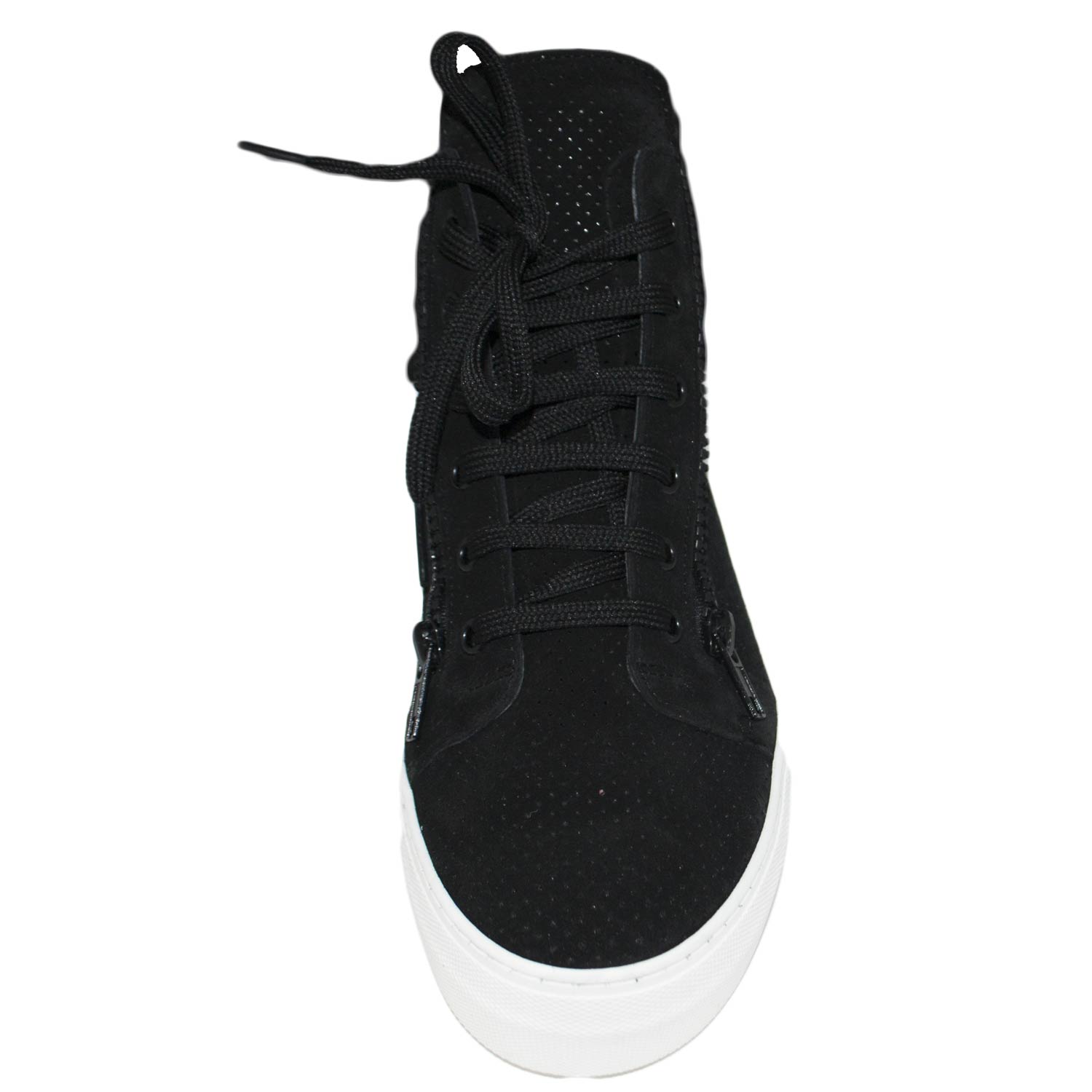 scarpe sneakers alte uomo donna pelle bianco ghiaccio grigio sfumato
