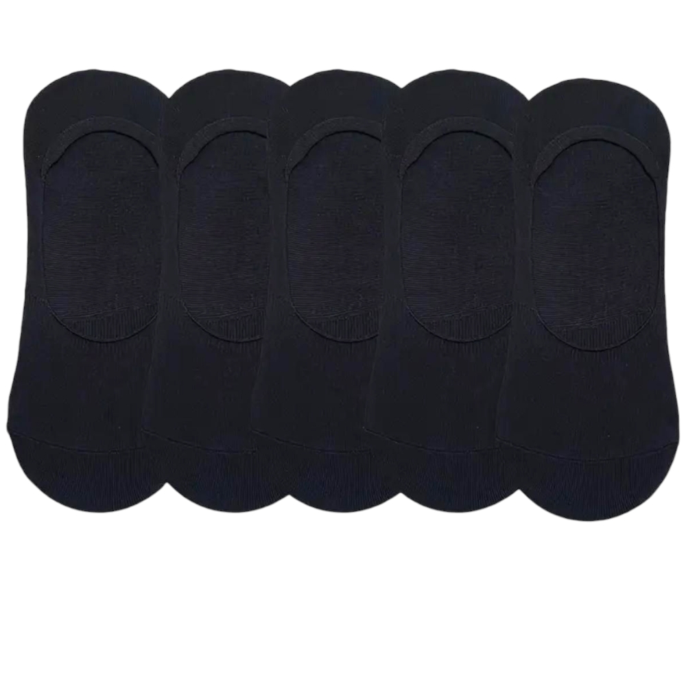 12 Paia Calzini Uomo (40-46) Corti Tacco Punta Antiodore Traspirante in cotone elastico con silicone invisibili comodi .