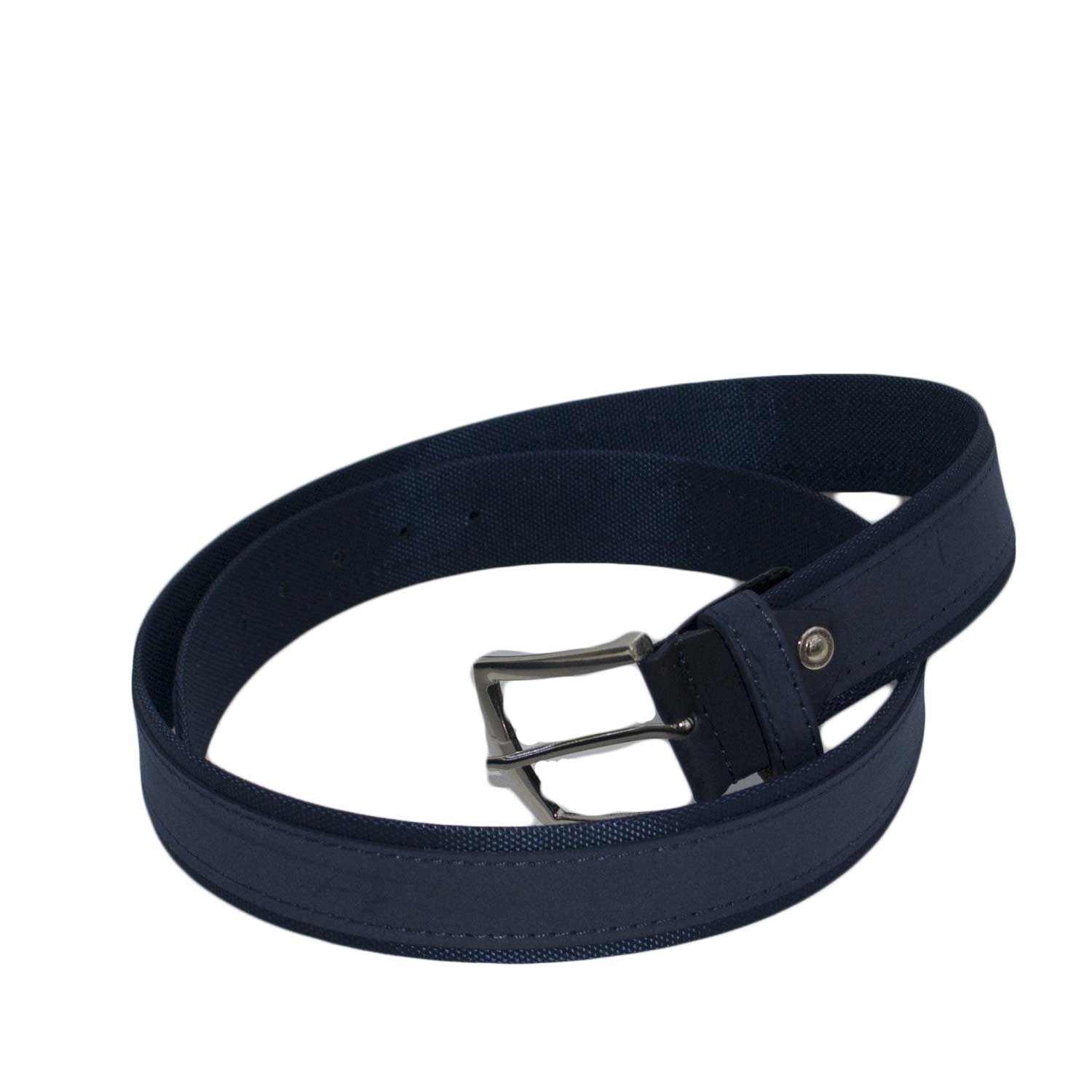 Cintura uomo elegante art:92345 vera pelle blu piramide