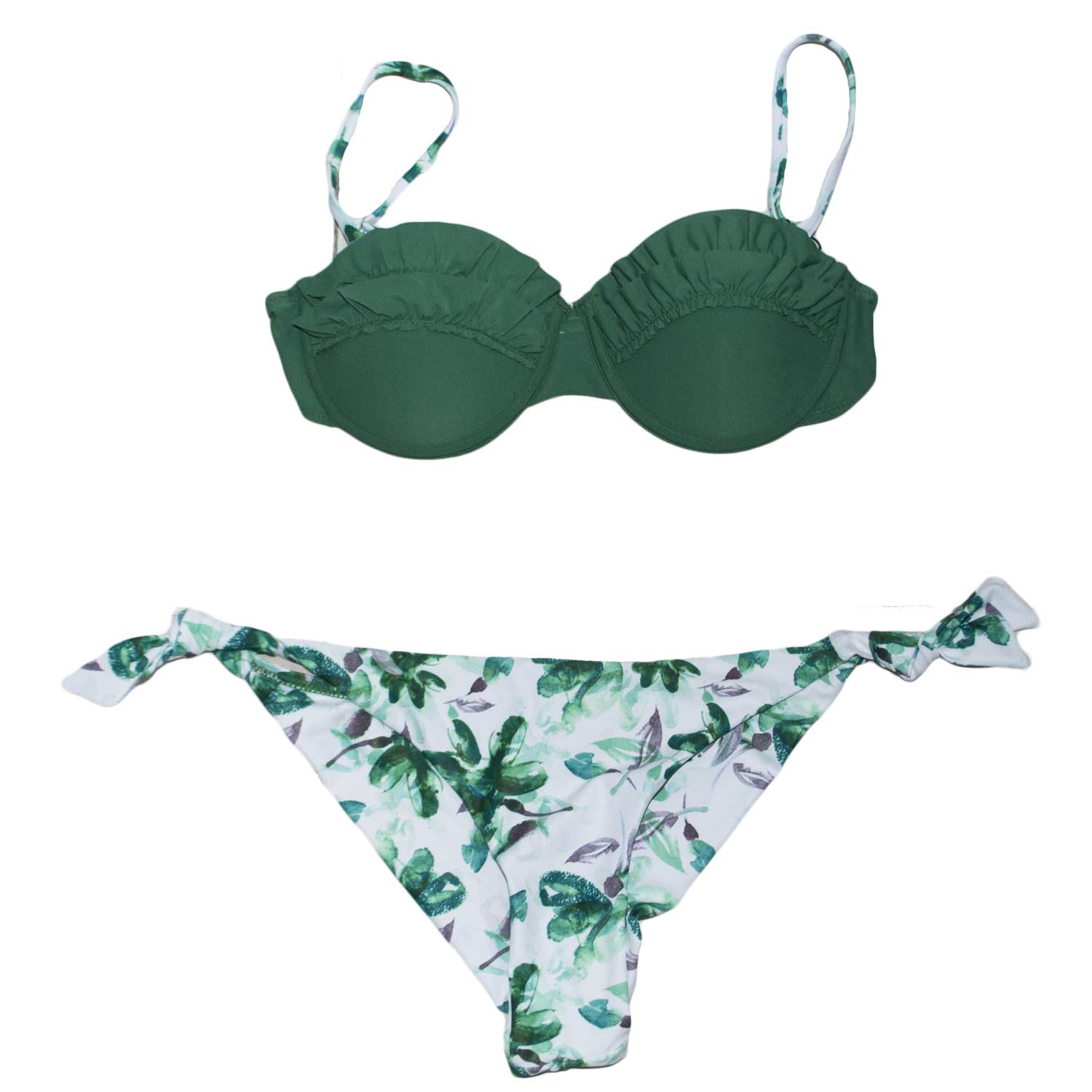 Costume accessori donna art:dp2794 estivo summer fantasia fiori verde made in italy moda glamour 