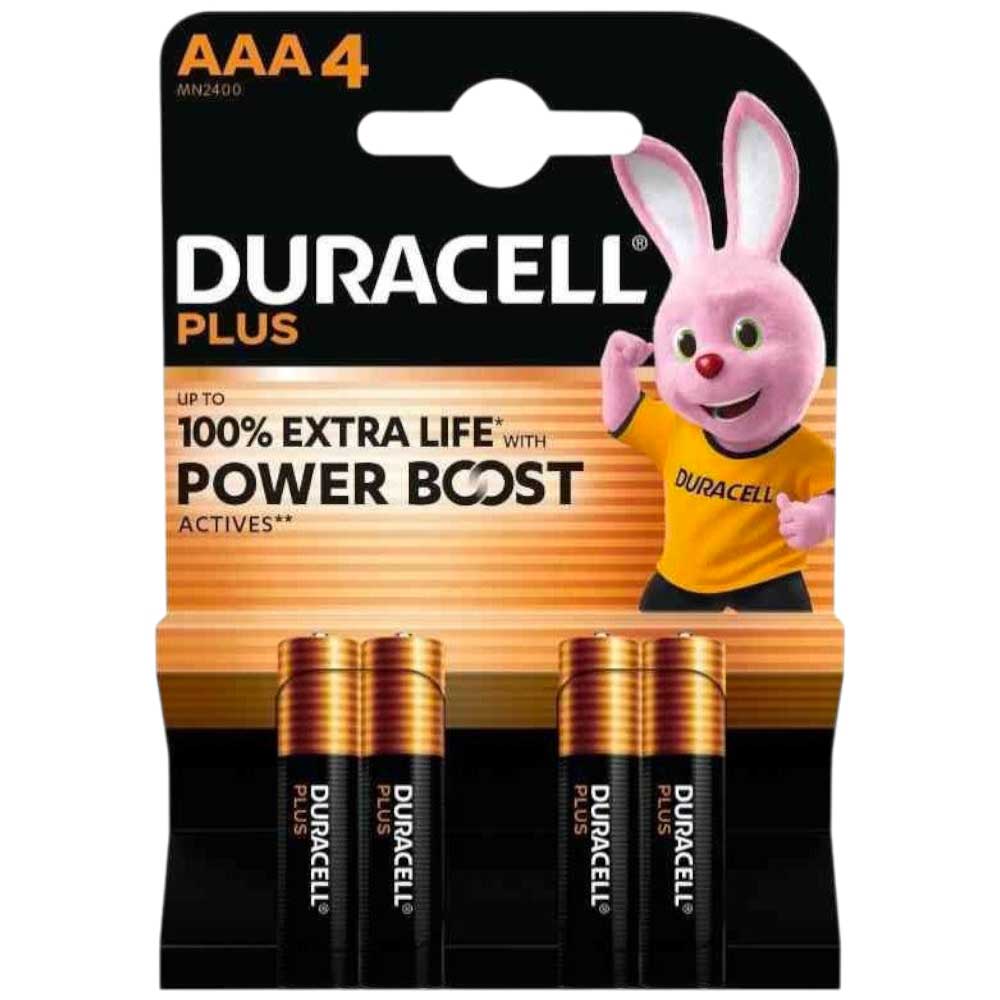 Duracell Plus Power Boost MN2400 Micro AAA Batterie 100% extra life 4er Blister.