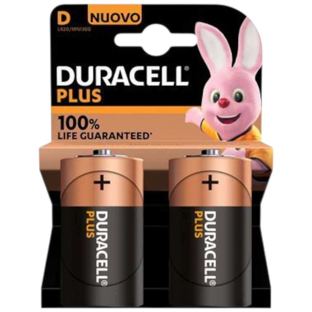 Batterie Duracell LR20 MN1300 PLUS POWER, Alcalina, 1.5V life guaranteed.