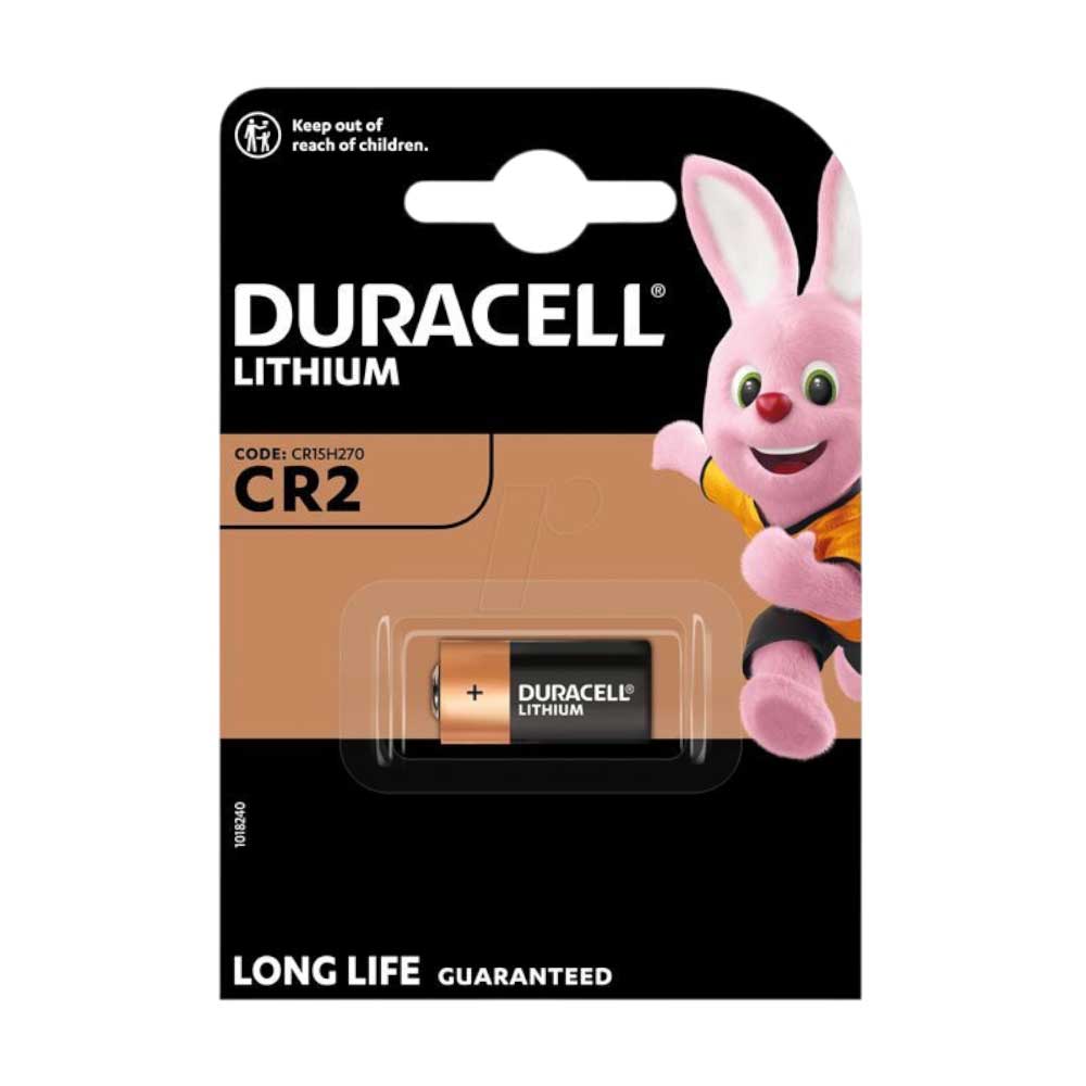 Batteria Duracell Litio CR2 code CR15H270 LITHIUM LONG LIFE GUARANTEED.