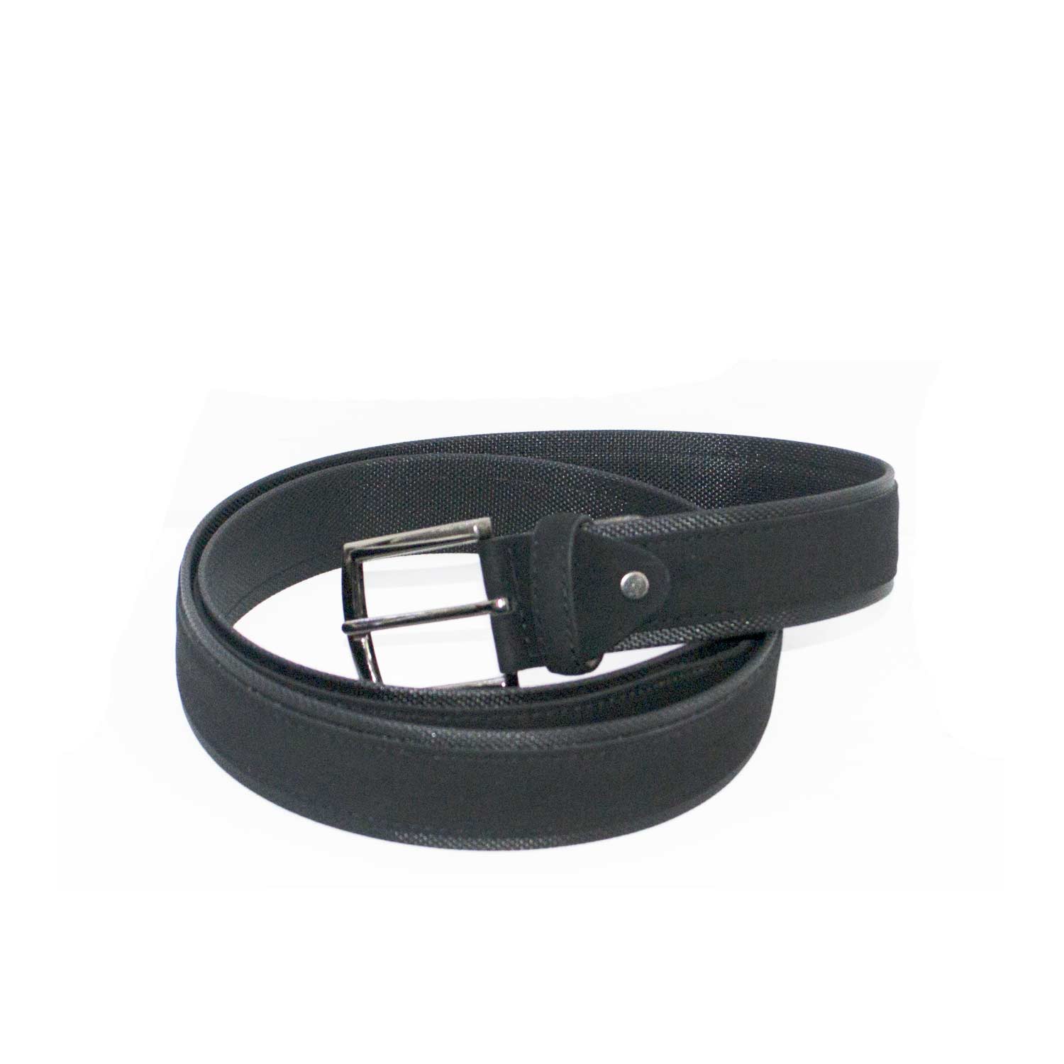 Cintura uomo ekegante art:83453 vera pelle nero piramide