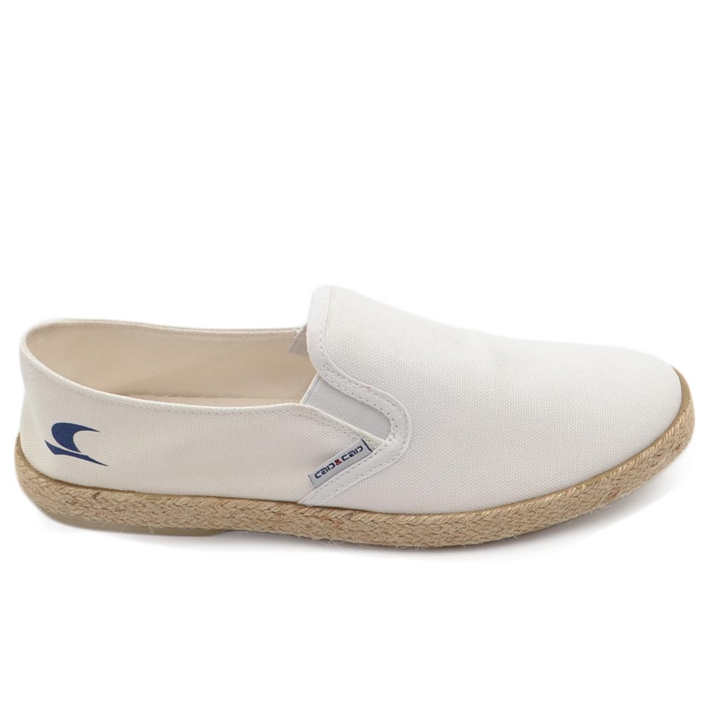 Espadrillas bianco in tela uomo
