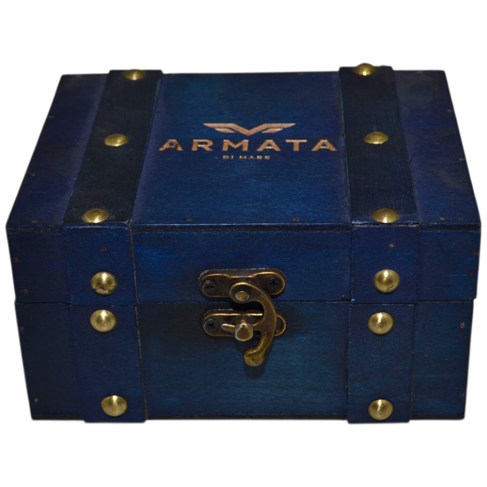 Cintura uomo vera pelle nera cuciture a contrasto Armata di mare con fibbia in metallo quadrata regolabile scatola legno