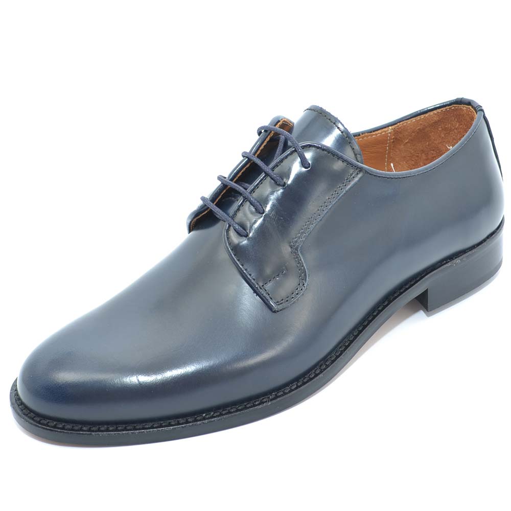 scarpe uomo eleganti pelle blu