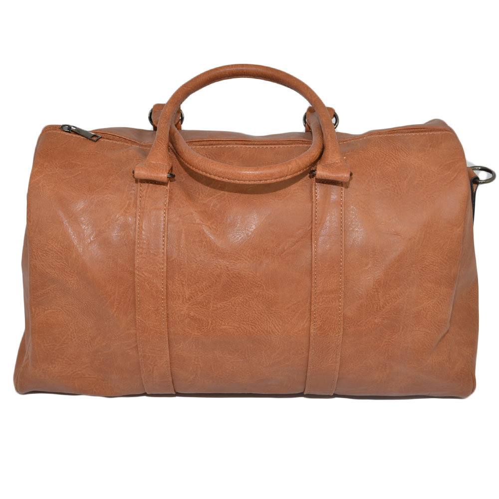 Borsone cuoio uomo borsa grande in ecopelle da viaggio con tracolla vintage voli tracolla regolabile e ganci zip