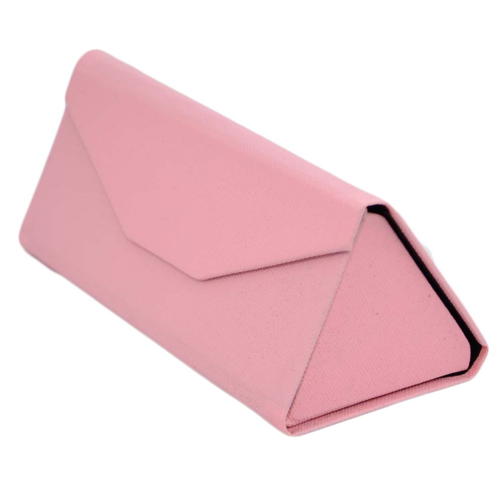 2 Custodie Rigide Per Occhiali - Triangolari Con Chiusura Magnetica, Pieghevoli