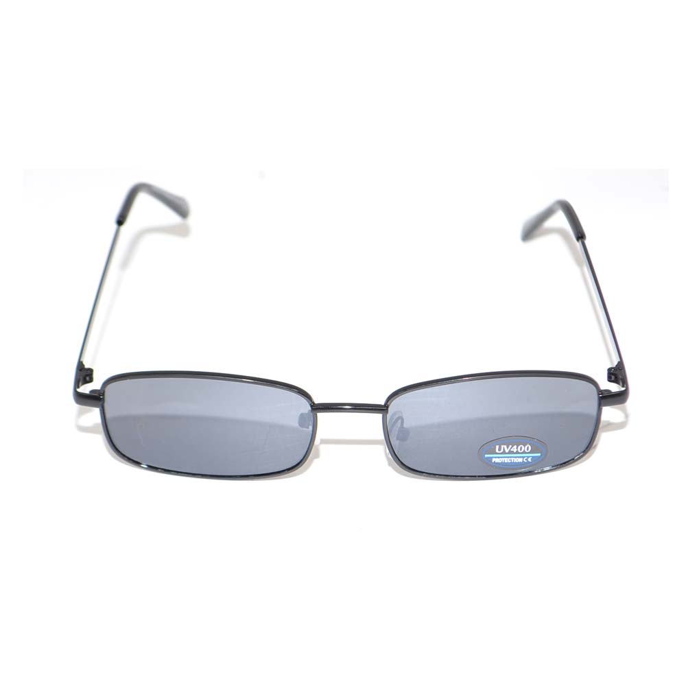 OCCHIALI DA SOLE UOMO SUNGLASSES ANNI 50 SOTTILI NERI LENTE FUME' MADE IN ITALY