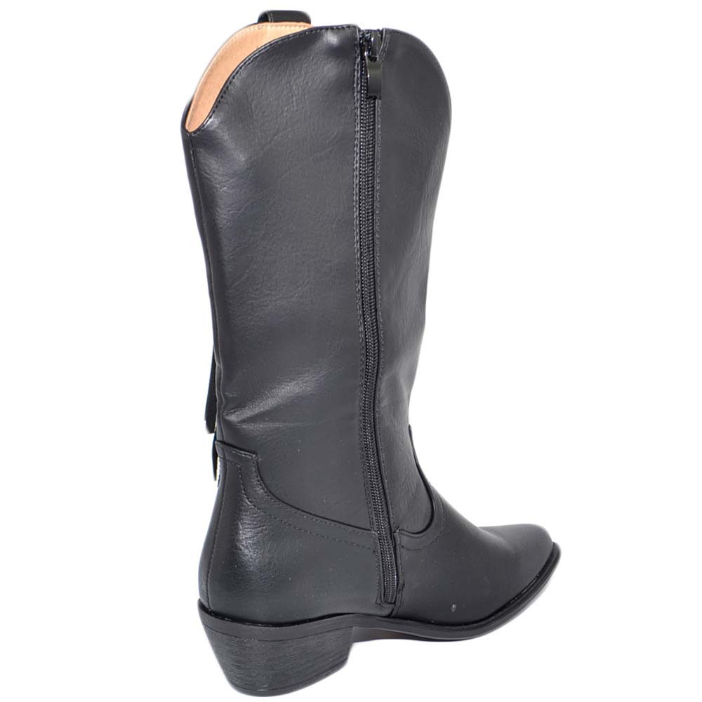 Stivaletti Donna Estivi Indianini Beige Forati Con Laccio Frange E Borchie Fantasia Fondo In Gomma Comode Moda Donna Stivaletti Malu Shoes | MaluShoes - Foto 8