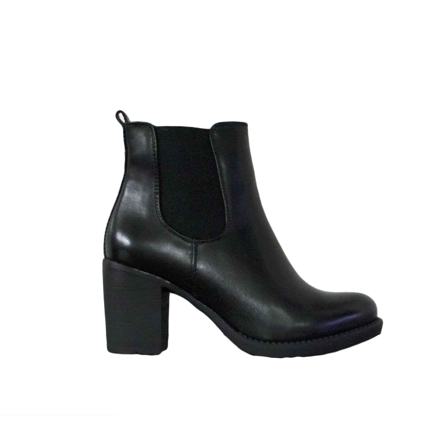 Stivaletto donna fondo comfort beatles elastico eco pelle 