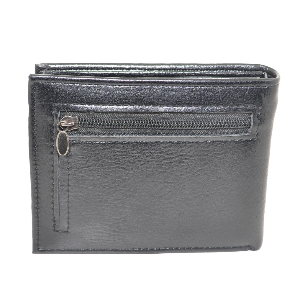 PORTAFOGLIO UOMO WALLET IN VERA PELLE MARRONE CON PORTACARTE E PORTAMONETE CON ZIP DUREVOLE MODA 
