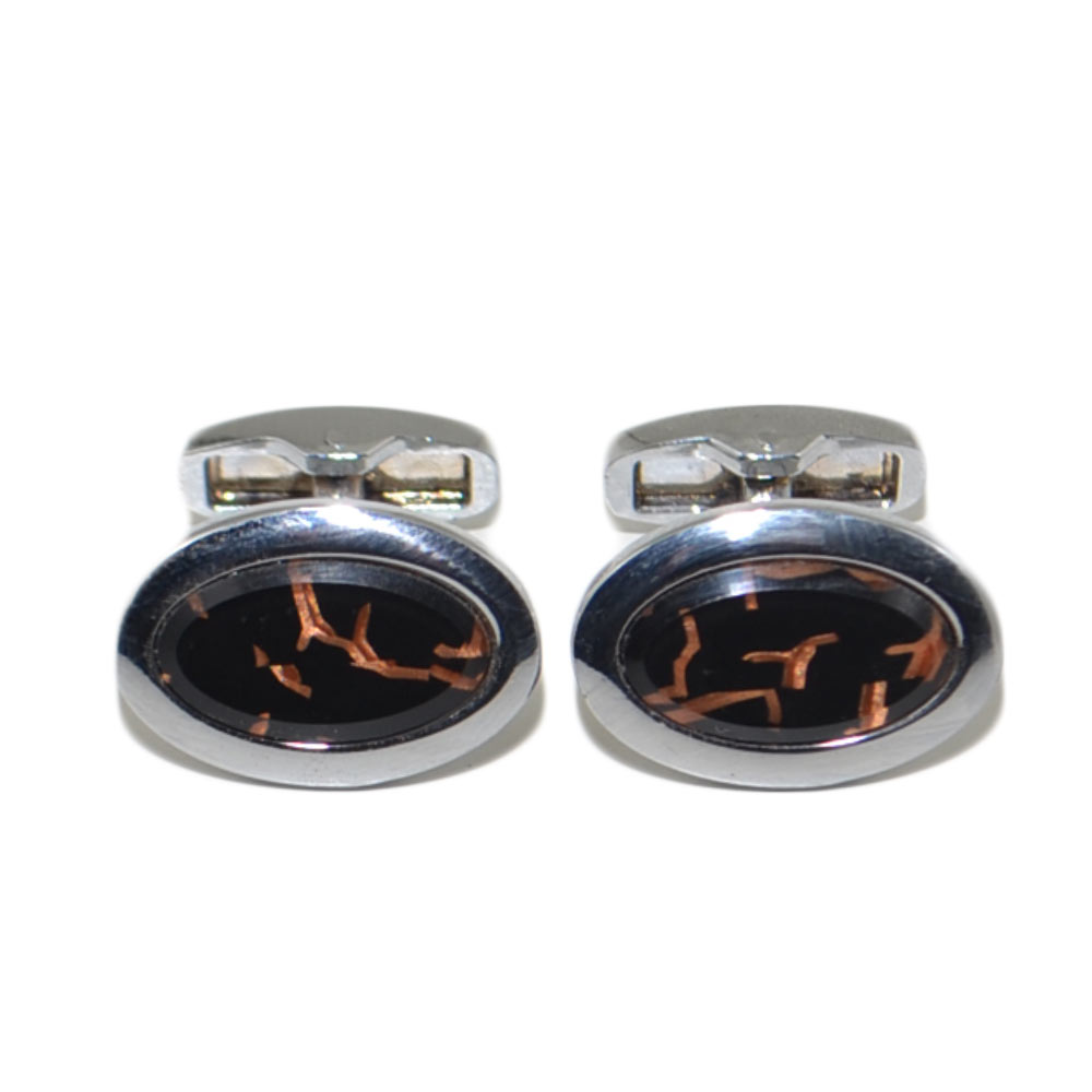 GEMELLI UOMO COLOR ARGENTO CON DETTAGLI ANIMALIER COMODI PRATICI CERIMONIA ELEGANTI UFFICIO