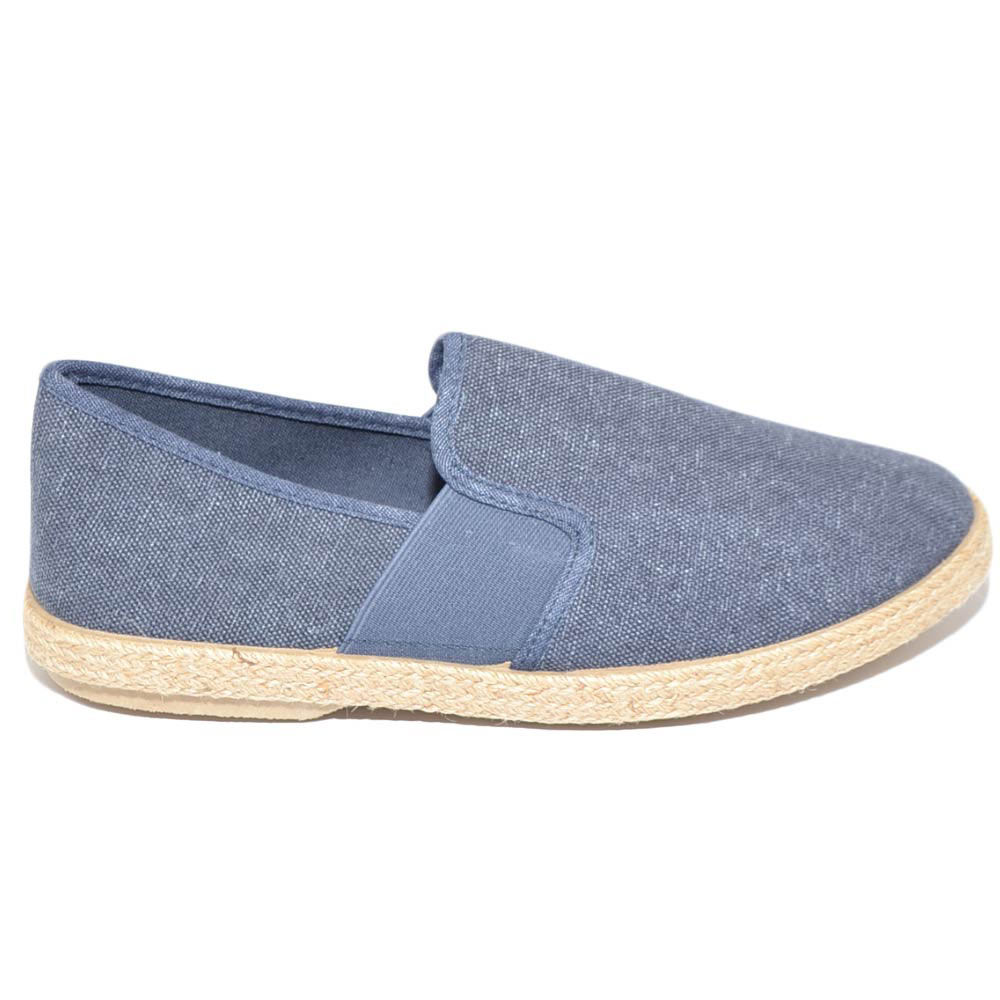 Espadrillas uomo scarpe da barca blu jeans avion tela fresco e fondo in spago intrecciato moda businessman estate comodo