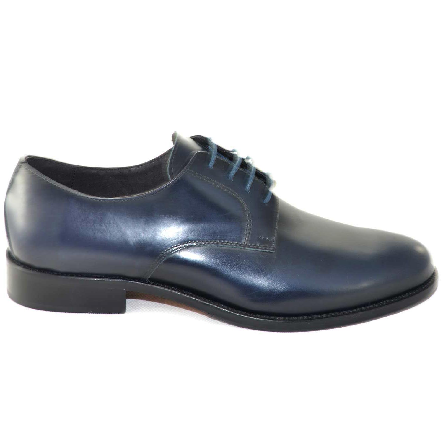 SCARPA UOMO ARTIGIANALE INGLESINA CUOIO FONDO CUOIO ONDA 443 Misura 40