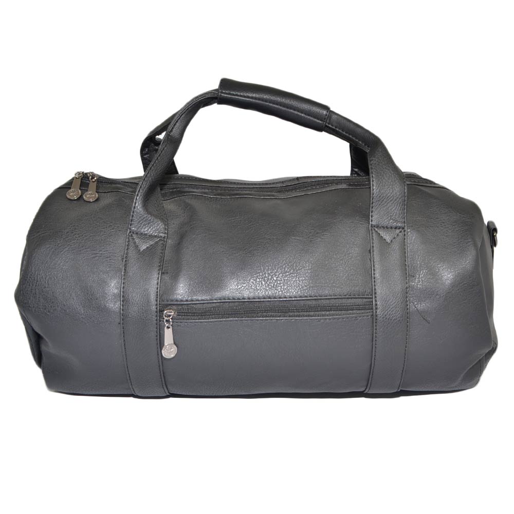 Borsone Sportivo 25L uomo morbido in pelle nero week end vari scompartimenti per Viaggi Allenamento Fitness Nuoto uomo zaini MALU SHOES MaluShoes
