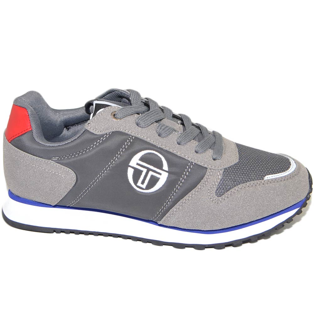 LORIS COLLEGE MX- Sneakers basse Sergio Tacchini di colore grigio casual con suola running bicolore.