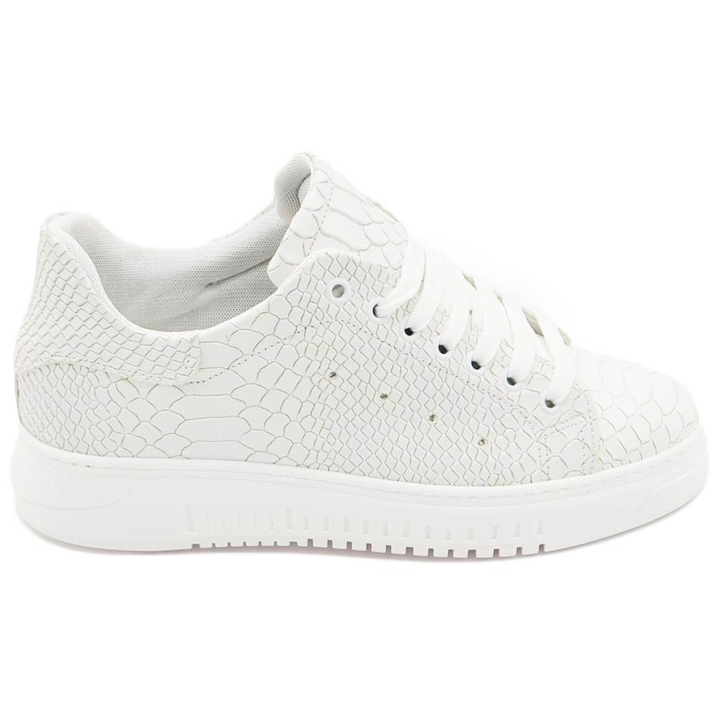 Sneakers uomo bassa vera pelle bianco cocco fortino tono su tono fondo alto Army bianco moda comode fatte a mano italy.