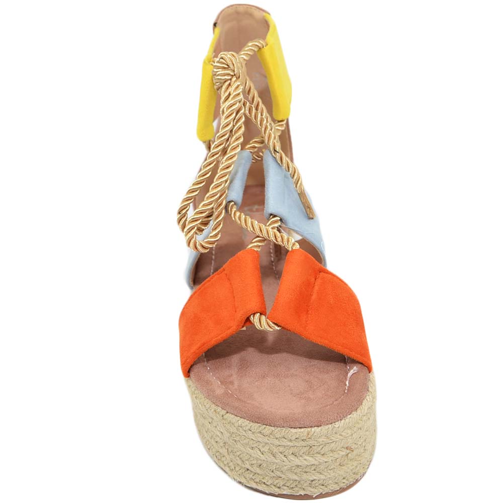 ORANDESIGNE Sandali Donna Moda Sandali Espadrillas con Cinturino alla ORANDESIGNE Sandali Donna Moda Sandali Espadrillas con Cinturino alla