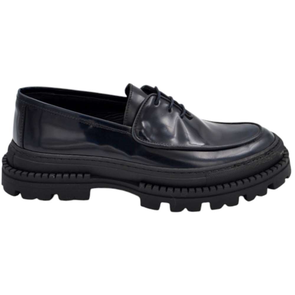 Luisantiago brand lusso italiano articolo paris pellame raro abrasivato blu semilucido