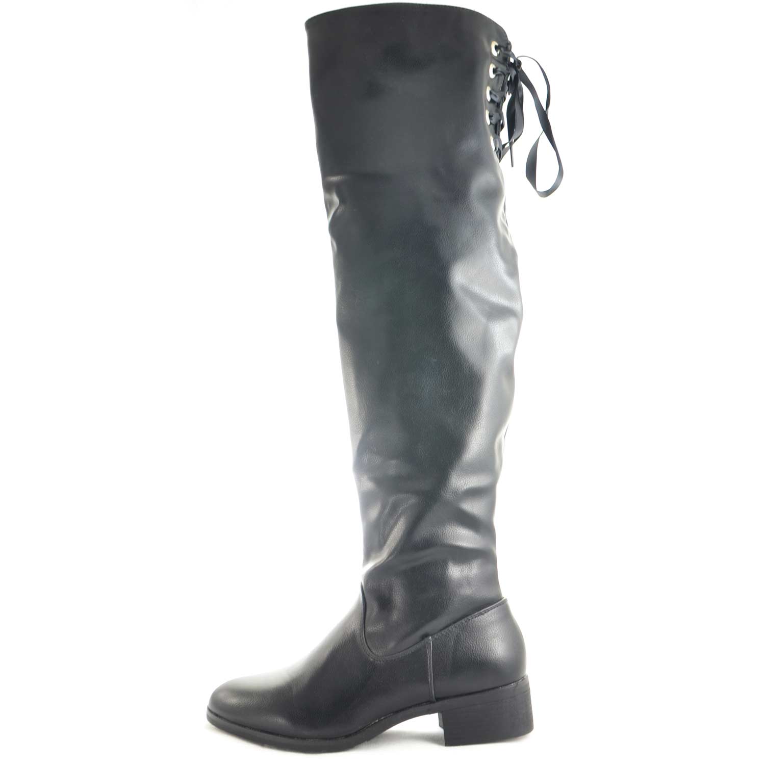 Da Donna Monocolore Tacco Grosso Nero Stivali , Alla Moda Senza Chiusure Formale Stivali , Da - Foto 9