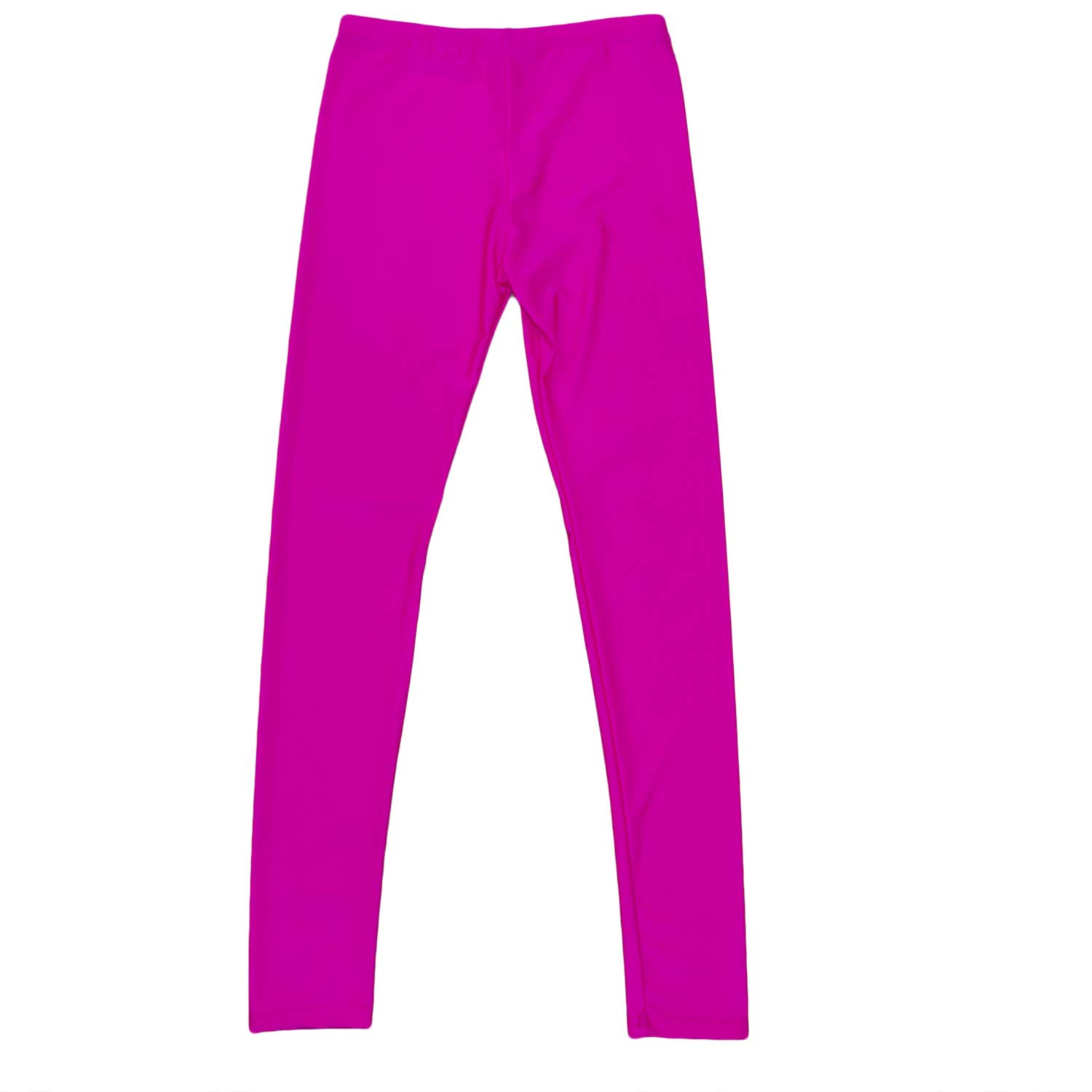 Leggins translucido fucsia comfort vita alta made in italy donna