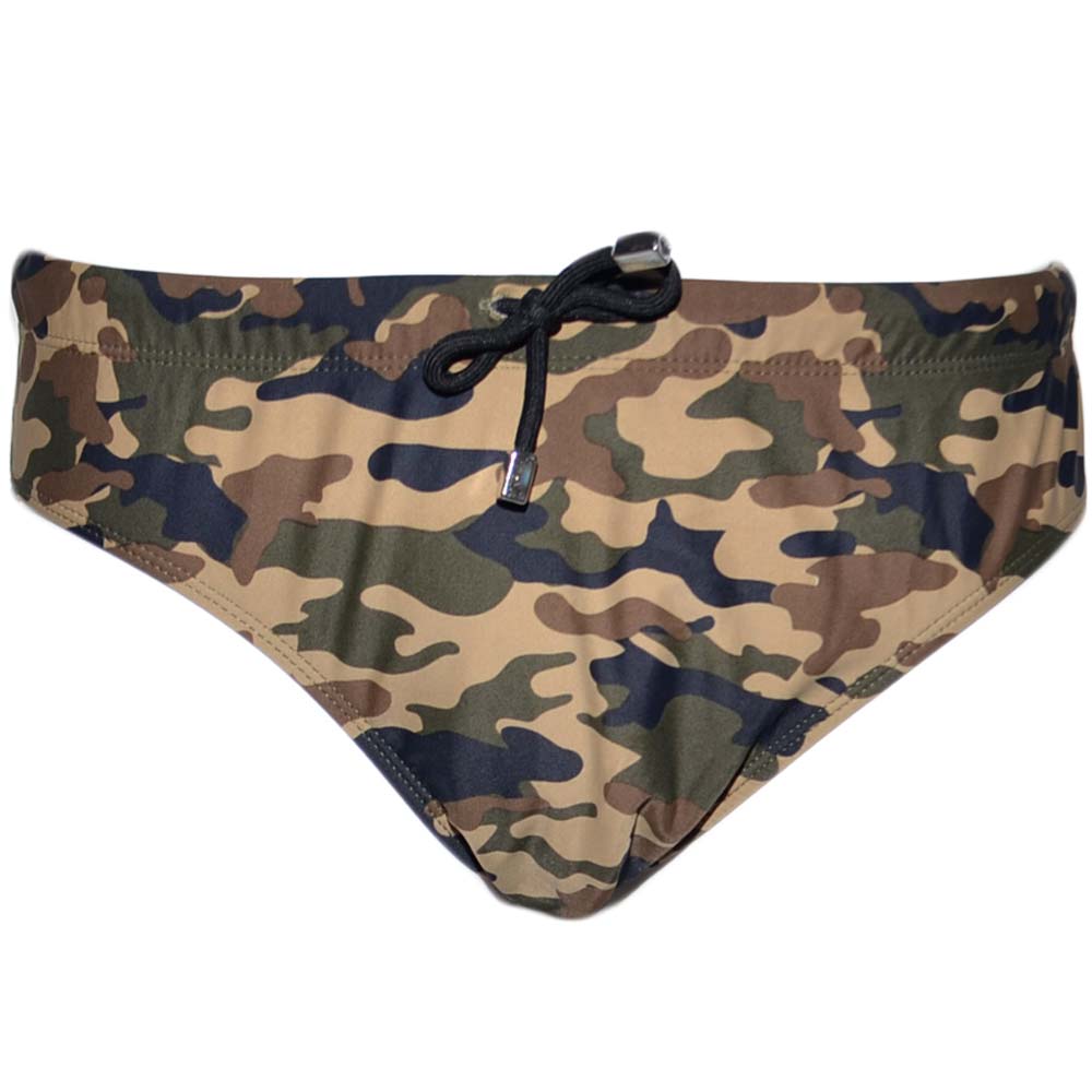 slip costume uomo mimetico, pallanuoto, waterpolo,modello costume da bagno militare camouflage modello slip mutandina
