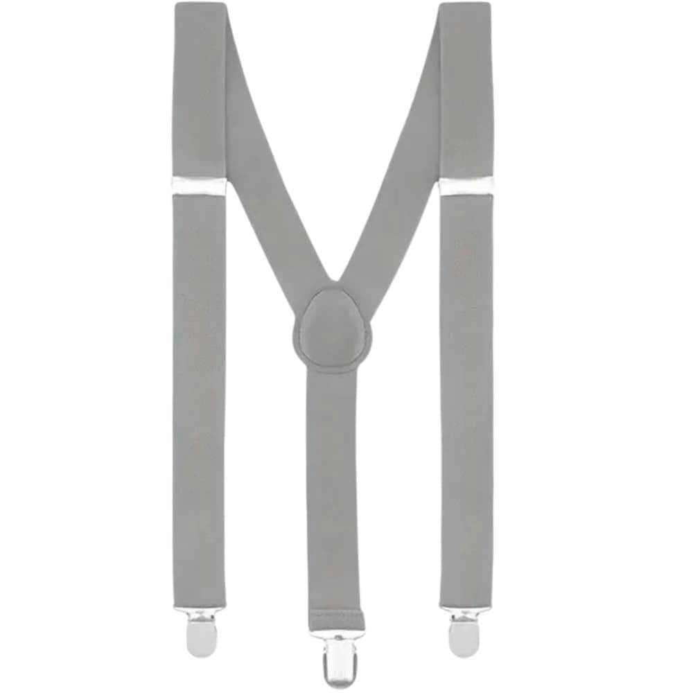 Bretelle Da Uomo 2,5 Cm Regolabili Con Clip Metalliche - Blu Navy - Perfette Per Matrimoni E Occasioni Formali