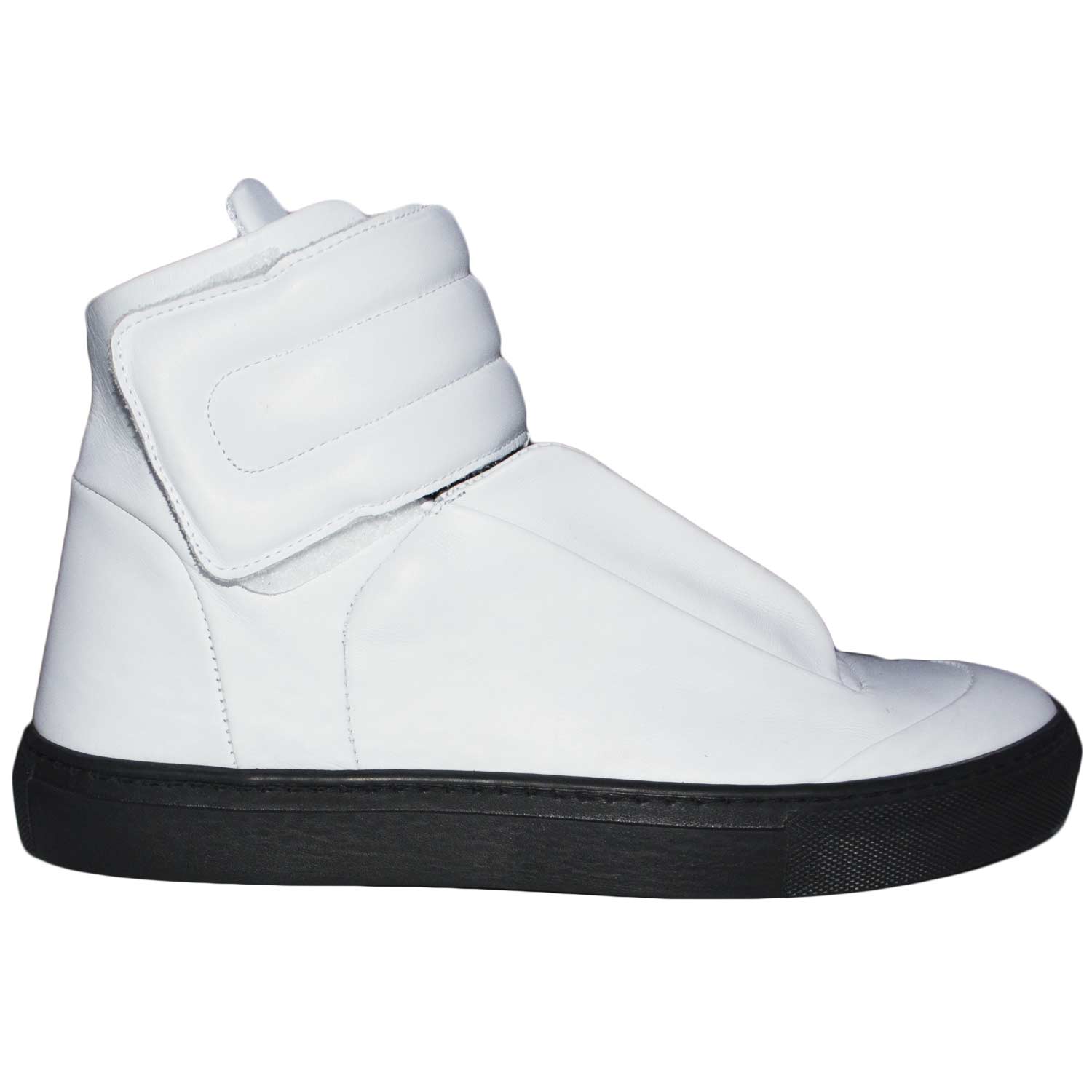 Sneakers mister unica art:PU010 vera pelle made in italy strappo e lacci  interni moda uomo sneakers alta made in italy | MaluShoes
