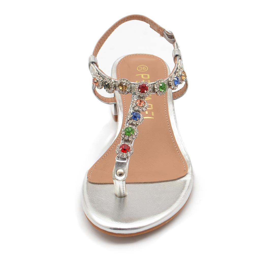 Sandali Gioiello Anastasia Infradito Con Zeppa Morbida